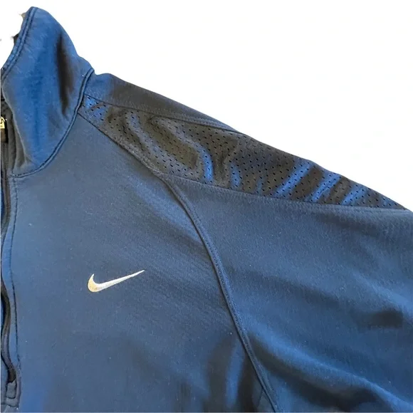Nike Endurance Sphere Waffle Half Zip Running Athletic Navy Top Men’s Size Small - Picture 3 of 13
